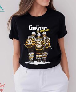 Boston Bruins The Greatest Team Ever Bergeron Marchand Pastrnak Signature Shirt Shirt