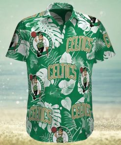 Boston Celtics Logo Tropical Hawaiian Shirt