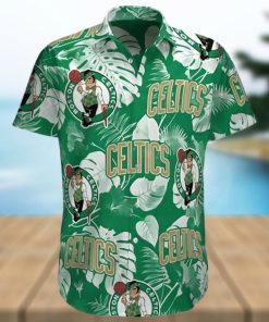 Boston Celtics Logo Tropical Hawaiian Shirt