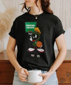 Boston Celtics Looney Tunes Marvin the Martian Graphic T Shirt Mens