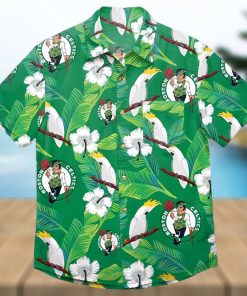 Boston Celtics NBA Mens Floral Hawaiian Shirt