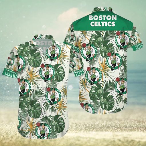 Boston Celtics Tropical Hawaiian Shirt