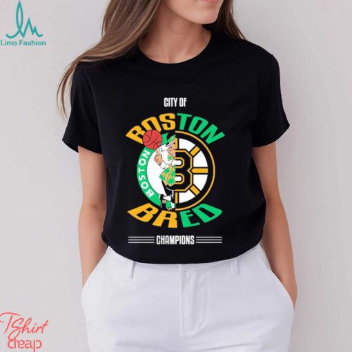 Boston Celtics vs Boston Bruins City of Boston Bred Champions 2023 shirt