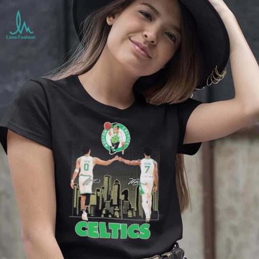 Boston celtics player tatum and brown city logo T shirt
