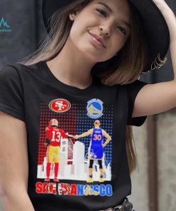 Brock Purdy And Stephen Curry San Francisco City Skyline Signatures Shirt