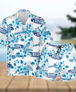 Bud Light Hawaiian Shirt Flowers Pattern Personalized Gift Men And Women