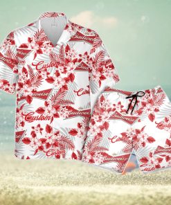 Budweiser Hawaiian Shirt Flowers Pattern Personalized Gift Men And Women