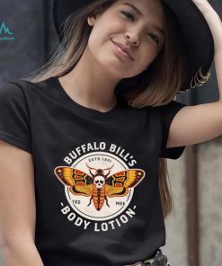 Buffalo Bill’s Body Lotion Death’s Head Moth retro logo shirt