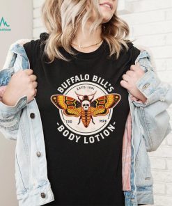 Buffalo Bill’s Body Lotion Death’s Head Moth retro logo shirt