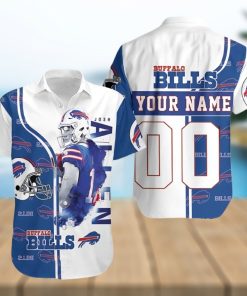 Buffalo Bills Hawaiian Shirt, 17 Josh Allen, Button Down Hawaiian Shirt