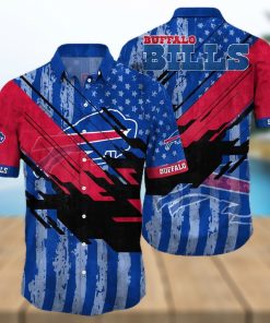 Buffalo Bills Hawaiian Shirt, American Flag Color, Unique Hawaiian Shirt