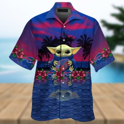 Buffalo Bills Hawaiian Shirt, Baby Yoda, Tropical Hawaiian Shirt