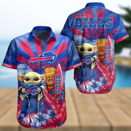 Buffalo Bills Hawaiian Shirt, Baby Yoda, Unique Hawaiian Shirt