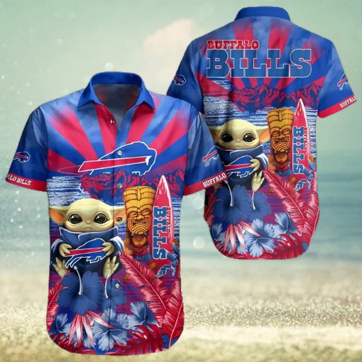 Buffalo Bills Hawaiian Shirt, Baby Yoda, Unique Hawaiian Shirt