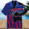 Buffalo Bills Hawaiian Shirt, Helmets And Flowers, Hawaiian Style Shirt