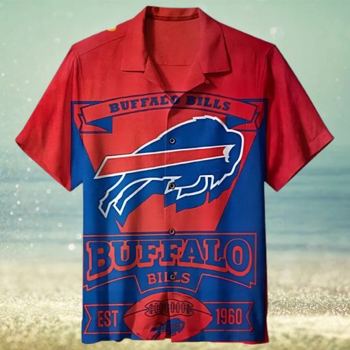 Buffalo Bills Hawaiian Shirt, EST 1960, Hawaiian Style Shirt