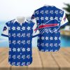 Buffalo Bills Hawaiian Shirt, Tropical Flowers, Button Down Hawaiian Shirt