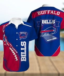 Buffalo Bills Hawaiian Shirt, Red Blue Fire Rugby, Unique Hawaiian Shirt