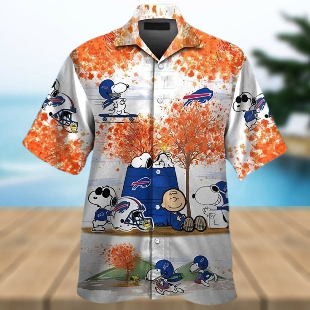 Buffalo Bills Hawaiian Shirt, Snoopy Charlie Brown, Button Down Hawaiian  Shirt - Limotees