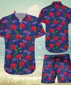 Buffalo Bills Hawaiian Shorts and Shirt Summer Beach Shirt Full Over Printt