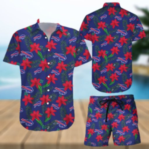 Buffalo Bills Hawaiian Shorts and Shirt Summer Beach Shirt Full Over Printt