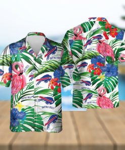 Buffalo Bills Nfl Flamingo Button Up Hawaiian Shirt