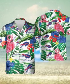 Buffalo Bills Nfl Flamingo Button Up Hawaiian Shirt