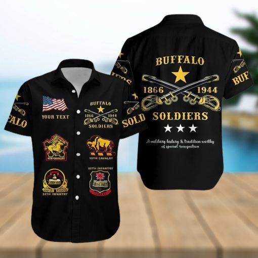 Buffalo Soldiers Hawaiian Shirt African American Military Original Style Black Lt8_1 What Pants To Wear With