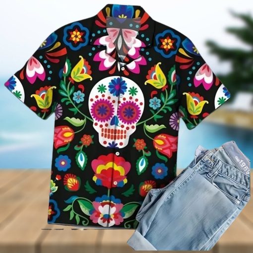 Buy Amazing Sugar Skull Hawaiian Shirt