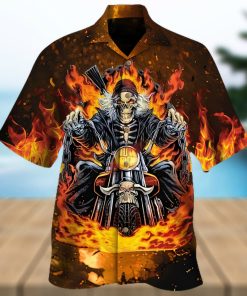 Buy Biker Skull Hawaiian Shirt