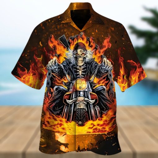 Buy Biker Skull Hawaiian Shirt