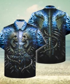 Buy Blue Skull Hawaiian Shirt