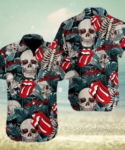 Buy Hawaiian Shirts Music Skull The Rolling Stone