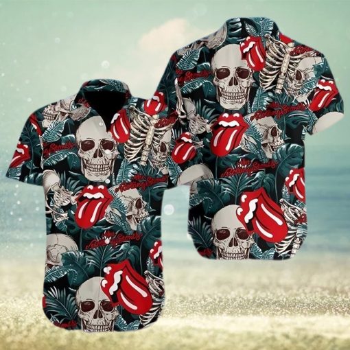 Buy Hawaiian Shirts Music Skull The Rolling Stone