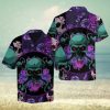 Skull Rose Vintage Hawaiian Shirt Red Roses Gothic Skull Shirt