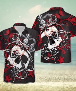 Buy Kings And Roses Skull Hawaiian Aloha Shirts 1