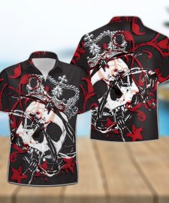 Buy Kings And Roses Skull Hawaiian Aloha Shirts 1