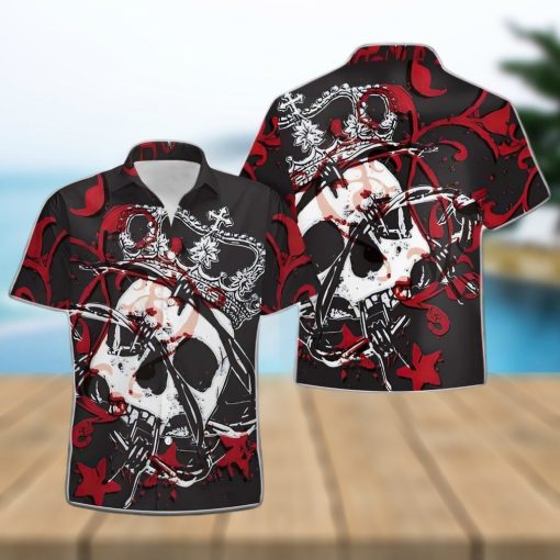 Buy Kings And Roses Skull Hawaiian Aloha Shirts 1