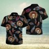 Buy Custom Name Black And White Skull Unisex Hawaiian Aloha Shirt