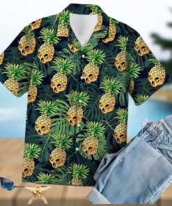 Buy Pineapple Skull Summer Vibe Tropical Hawaiian Shirts