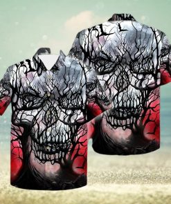 Buy Skull Branches Hollow Night 3d All Over Hawaiian Shirt