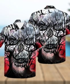 Buy Skull Branches Hollow Night 3d All Over Hawaiian Shirt