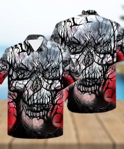 Buy Skull Branches Hollow Night 3d All Over Hawaiian Shirtt