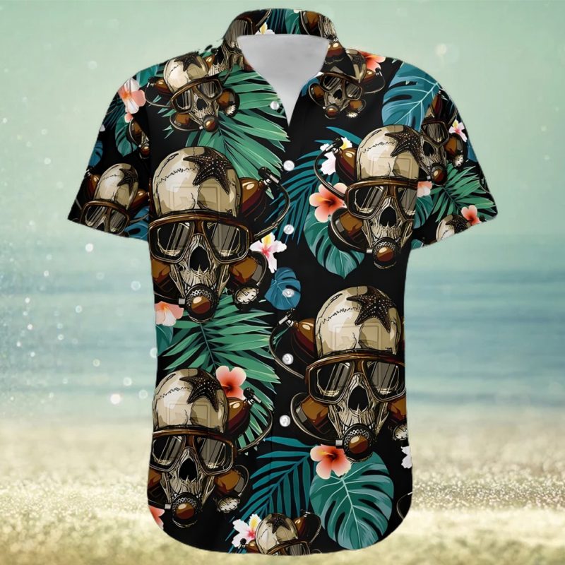 Buy Skull Dragon Unisex Hawaiian Shirt