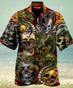 Buy Skull Dragon Unisex Hawaiian Shirtt