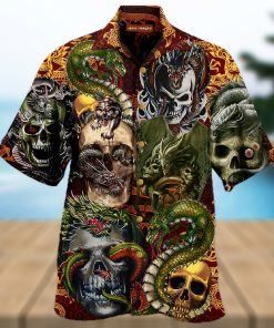 Buy Skull Dragon Unisex Hawaiian Shirtt