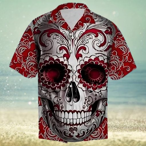 Buy Skull Floral Hawaiian Shirtt