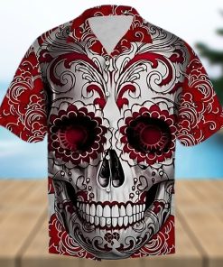 Buy Skull Floral Hawaiian Shirtt