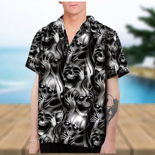 Buy Skull Hawaiian Shirt For Men Women