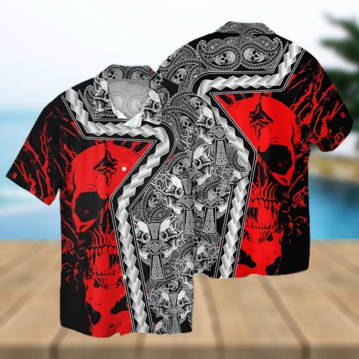 Buy Skull Pattern 3d Hawaiian Shirt